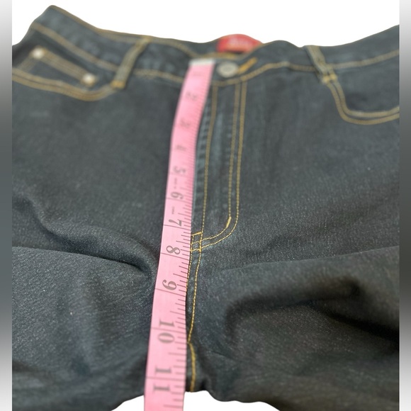 AZITA Jeans Bootcut Flare Embellished Bling Dark Wash Western Jeans. SZ: 12 - Picture 6 of 14